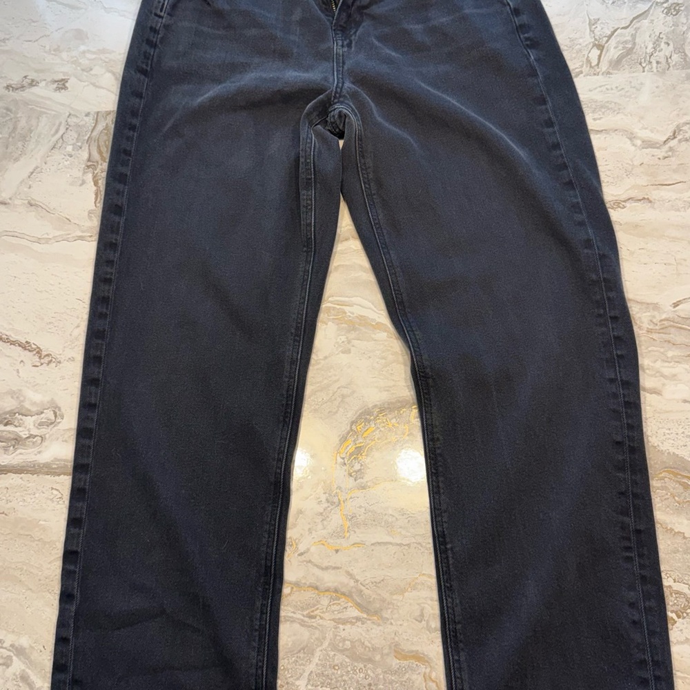 American Eagle Women’s Highest Rise 90’s Boyfriend Washed Black Jeans Size 6 reg